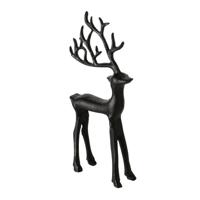 Boltze Home figuur hert zwart 9x3x20cm - thumbnail