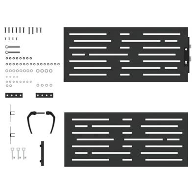 Tuinpoort met slot Zwart 105 x 100 cm Poedergecoat staal