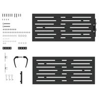 Tuinpoort met slot Zwart 105 x 100 cm Poedergecoat staal - thumbnail