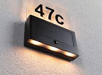 Paulmann 94725 Neda IP44 2200K Huisnummerlamp op zonne-energie Energielabel: G (A - G) 1 W Antraciet - thumbnail