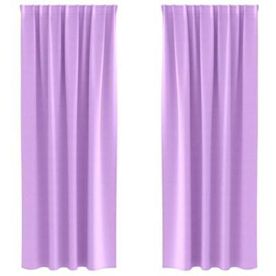 VidaXL Zwart-out gordijnen met ringen 2 pcs paars 245 x 140 cm