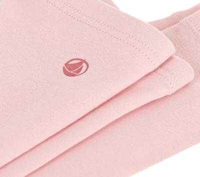 PETIT BATEAU effen katoenen legging voor kinderen rozen