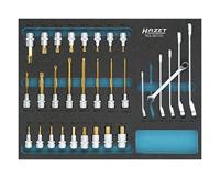 HAZET Dopsleutelbitset 163-367/31 - 1/2 inch (12,5 mm) vierkant hol - Buitentwaalfkant tractieprofiel, Binnen-zeskant-profiel, Binnenveeltandprofiel - thumbnail