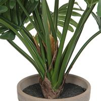 Kunstplant mica philodendron selloum groen in pot - thumbnail