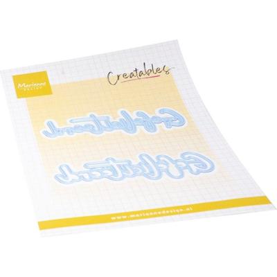 Marianne Design • creatable gefeliciteerd