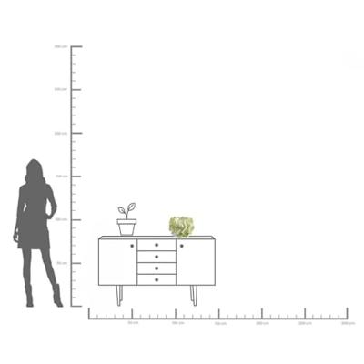 Kare Vaas Carambola 23cm