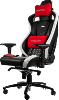 Noblechairs Epic Real Leather Black/White/Red - thumbnail