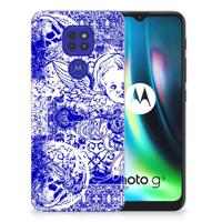 Silicone Back Case Motorola Moto G9 Play | E7 Plus Angel Skull Blauw - thumbnail
