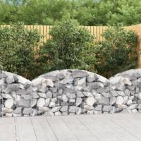 VidaXL Schanskorf gewelfd 150x30x60/80 cm gegalvaniseerd ijzer - thumbnail