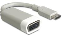 Delock 65471 HDMI / VGA Adapter [1x HDMI-stekker C mini - 1x VGA-bus] Wit 15.00 cm - thumbnail