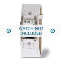 Boccia horlogeband 3147-04-BO3147-04-40 Leder Wit 25mm + wit stiksel - thumbnail