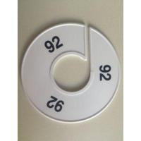 Maatring 11 cm wit/zwart 92 - thumbnail