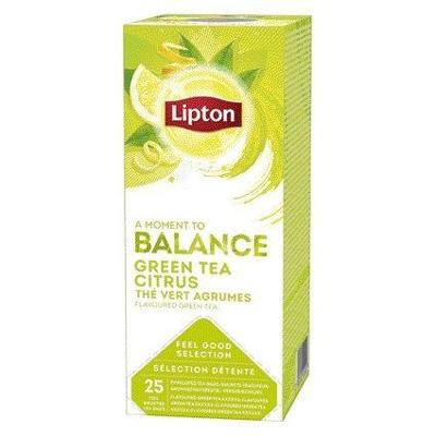Thee lipton balance green tea citrus 25x1.5gr