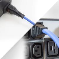 ACT AK5200 Netsnoer C13 IEC Lock | C14 | Blauw | 2 meter - thumbnail