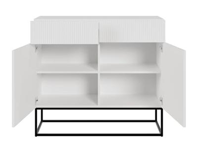 NADUVI Collection Vesper Opbergkast met Lades - Wit / Zwart