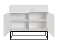 NADUVI Collection Vesper Opbergkast met Lades - Wit / Zwart - thumbnail