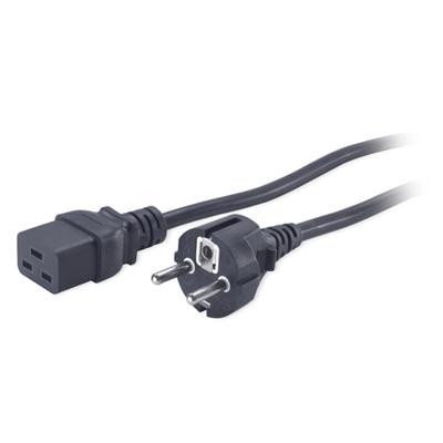 Voedingskabel - IEC 60320 C19 naar CEE 7/7 (M) - 230 Volt wisselstroom V - 2.5 m - zwart - voor P/N: SMT2200I-AR, SMT2200R2I-AR, SMT3000I-AR, SMT3000R2I-AR, SRT1500XLI, SRT2200XLI-KR Voedingskabel - IEC 60320 C19 naar CEE 7/7 (M) - 230 Volt wisselstroom V - 2.5 m - zwart - voor P/N: SMT2200I-AR, SMT2200R2I-AR, SMT3000I-AR, SMT3000R2I-AR, SRT1500XLI, SRT2200XLI-KR