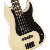 Fender Duff McKagan Deluxe Precision Bass RW White Pearl elektrische basgitaar met gigbag - thumbnail