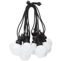 LED Lichtsnoer - Aigi Suci - Warm Wit 3000K - 6W - 8 Meter - 10 LED's Wit - Waterdicht IP44 - Zwart - thumbnail