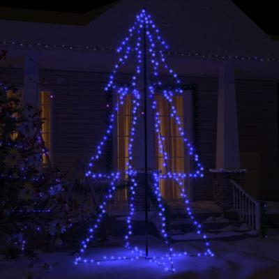 VidaXL Kegelkerstboom 300 led&apos;s binnen en buiten 120x220 cm