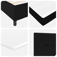 Boxspringbed met matras stof zwart 100x200 cm - thumbnail