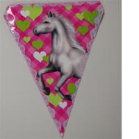 Haza Witbaard Vlaggenlijn paarden - thumbnail