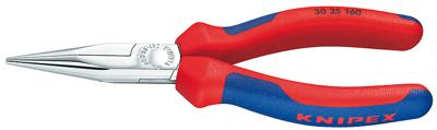 Knipex 30 25 190 Platte rondbektang Werkplaats Recht Chroom-vanadium elektrostaal 190 mm