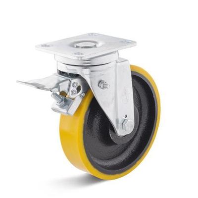 Torwegge Zwenkwiel+rem zwaarlast 80x36mm