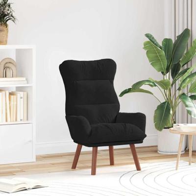 Fauteuil Zwart 69 x 74 x 93 cm Fluweel