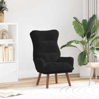 Fauteuil Zwart 69 x 74 x 93 cm Fluweel - thumbnail
