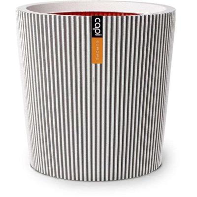 Kegelvormige vaas - CAPI EUROPE - Groove NL - 36 x 34 - Ivoor