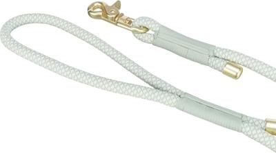 TRIXIE Soft Rope 1984016 Hondenriem, M-L 1,0 m/10 mm, salie, robuuste lange hondenriem van touw met Trigger Snap Hook, voor middelgrote honden, zacht en rond materiaal met polsband