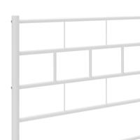 Hoofdbord 200 cm metaal wit - thumbnail