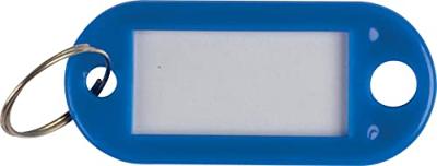 Q-CONNECT sleutelhanger, pak van 10 stuks, donkerblauw