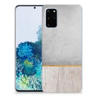 Samsung Galaxy S20 Plus | Bumper Hoesje | Wood Concrete - thumbnail