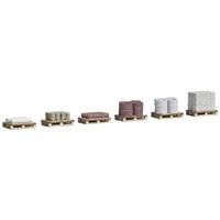 Busch 1813 H0 6 pallets met bouwmateriaal Bouwpakket - thumbnail