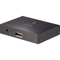 Renkforce DisplayPort-switch 2 poorten Bidirectioneel bruikbaar 3840 x 2160 Pixel - thumbnail
