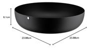 ALESSI - Brood/Fruitschaal 24cm h7 zwart - thumbnail