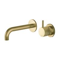 Hotbath Cobber X Afbouwdeel - voor wastafelmengkraan - 18cm uitloop - Geborsteld Messing PVD CX105EXT18BBP - thumbnail