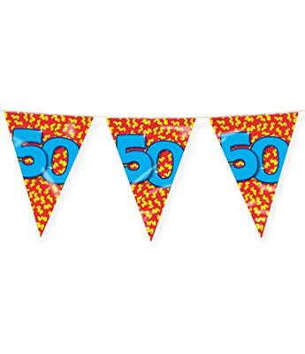 Happy Verjaardag Vlaggenlijn 50 Jaar (10m)