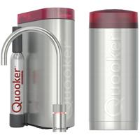 Quooker Nordic Round Kokendwaterkraan Single Tap Set - Kokend Water - RVS - Inclusief COMBI Reservoir & CUBE - Direct Gekoeld Bruisend Water - thumbnail
