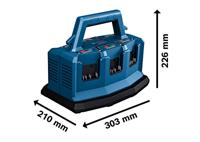 Bosch Blauw GAL 18V6-80 Oplader | Voor 6 accu&apos;s | 8A | 1600A01U9L | - 1600A01U9L - thumbnail