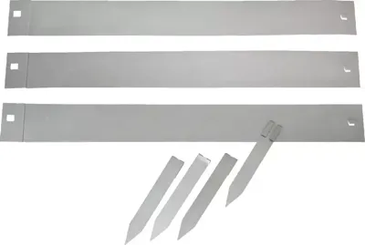 Nature grasrand set grijs 3 x 91 cm