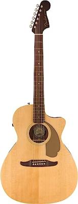 Fender Newporter Player Natural WN Gold Pickguard elektrisch-akoestische westerngitaar - thumbnail