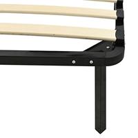 Bedframe metaal zwart 160x200 cm - thumbnail