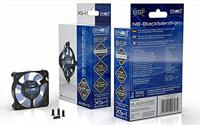 NoiseBlocker BlackSilent XS2 PC-ventilator Zwart, Blauw (doorschijnend) (b x h x d) 50 x 50 x 10 mm - thumbnail