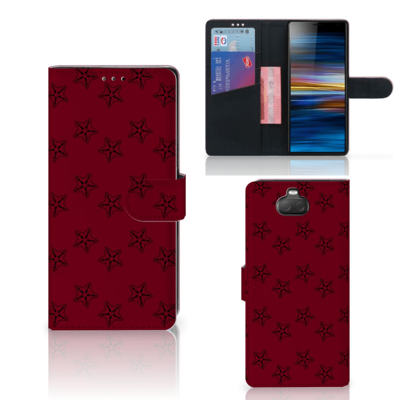 Sony Xperia 10 Plus Telefoon Hoesje Sterren Sony Xperia 10 Plus Telefoon Hoesje Sterren