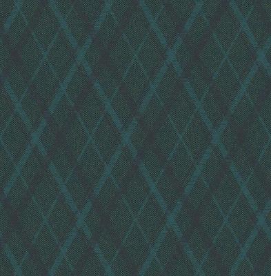 Dutch Wallcoverings Sauvage Ruit - Blauw