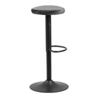 Bendt Barkruk 'Inger' Velvet (zithoogte 62-82cm), kleur Dark Grey - thumbnail