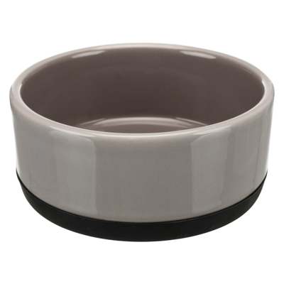 TRIXIE VOERBAK KERAMIEK / RUBBERRAND GRIJS 12X12 CM 400 ML 4 ST TRIXIE VOERBAK KERAMIEK / RUBBERRAND GRIJS 12X12 CM 400 ML 4 ST
